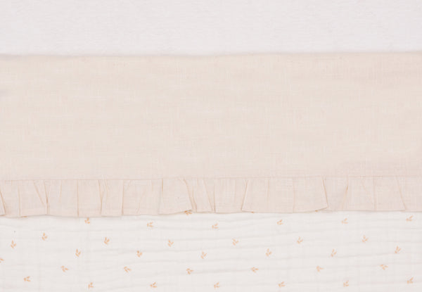 Wieglaken Ruffle (75x100 cm) - Natural
