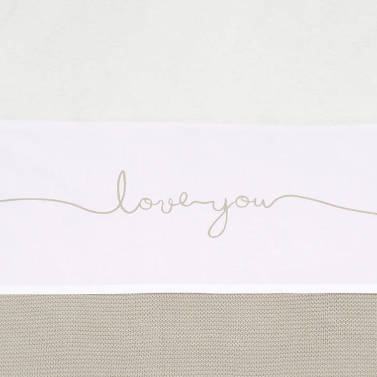 Ledikantlaken babybed (120x150 cm) - Love You Nougat