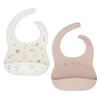 2-pack Siliconen Slabben - Lovely Birds