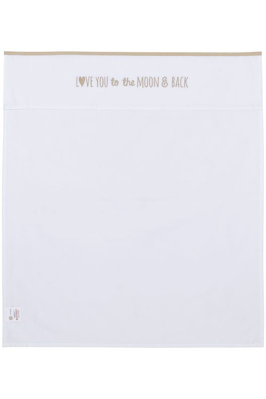 Ledikantlaken babybed (100x150 cm) - Love you to the Moon & Back
