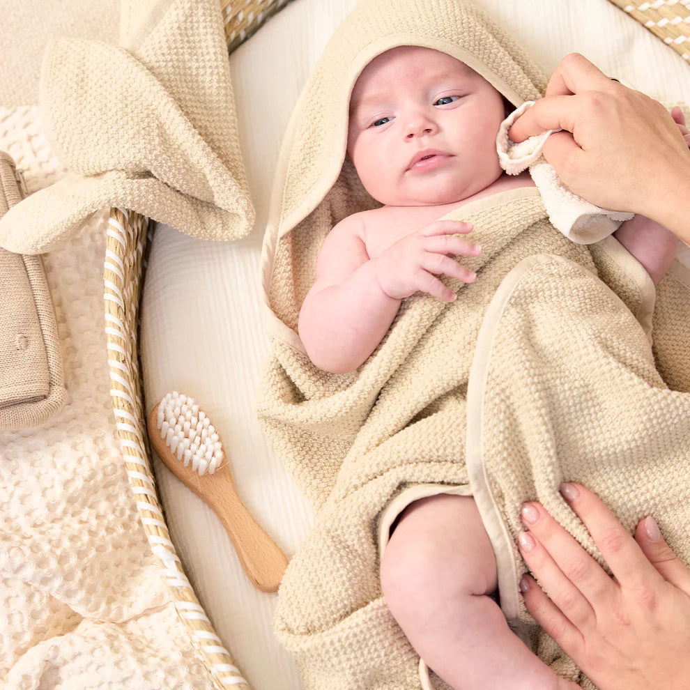 Bath cape terry cloth popcorn - soft sand