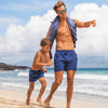 Twinning Vader/Zoon set - Blue Leaf (XXL & 86/92)