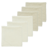 6-pack Monddoekjes badstof Popcorn - Soft Sand/Naturel