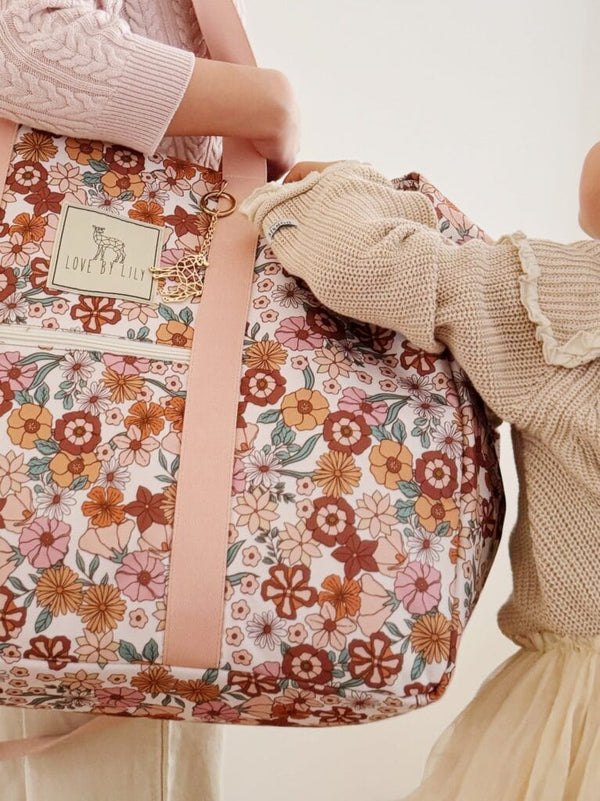 Travel Mom Bag - Flowers