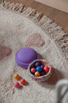 Rosy Hearts rug (⌀ 140)