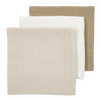 Hydrofiele monddoekjes 3-pack (effen kleuren)