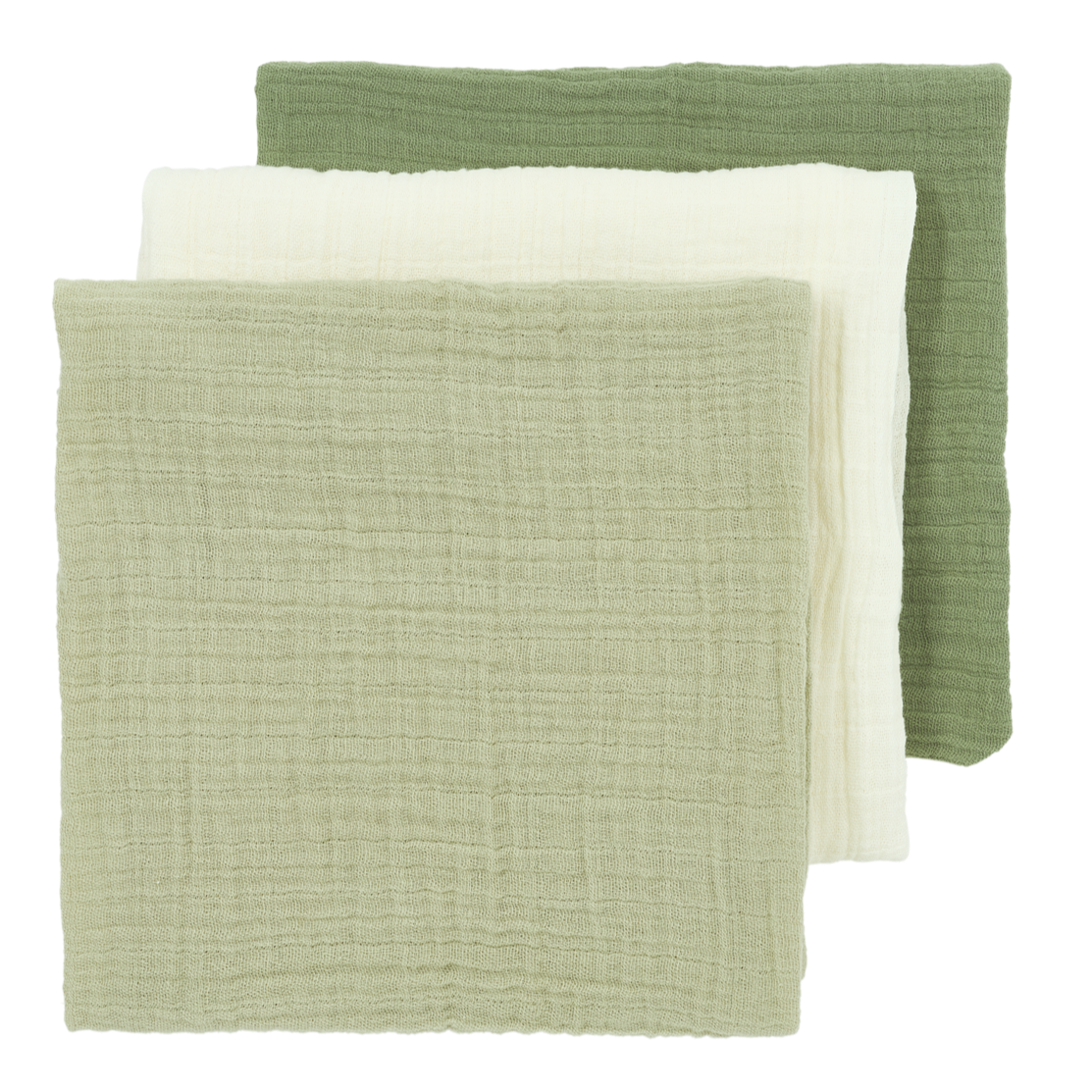 Hydrofiele monddoekjes 3-pack (effen kleuren)