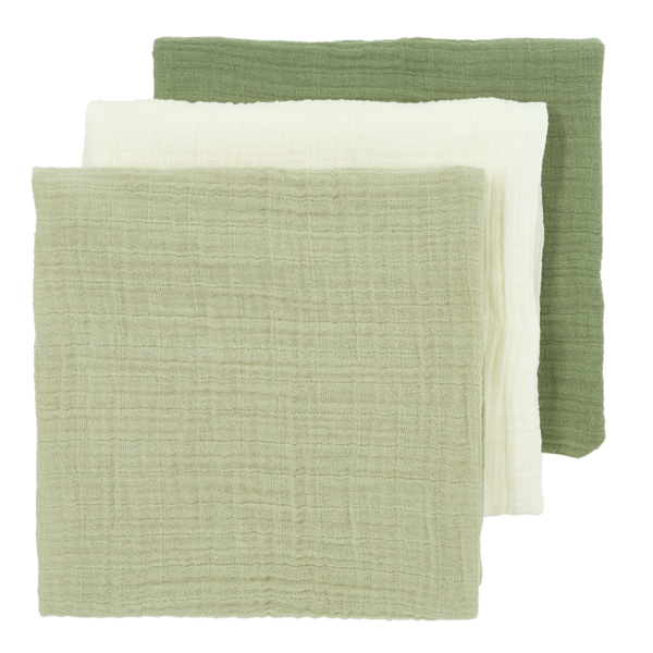 Hydrofiele monddoekjes 3-pack (effen kleuren)