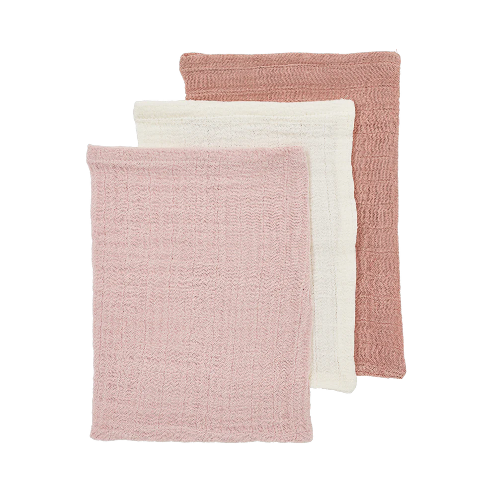 Hydrofiele washandjes 3-pack - div kleuren
