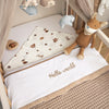 Baby bed crib sheet (100x150 cm) - Love you to the Moon & Back