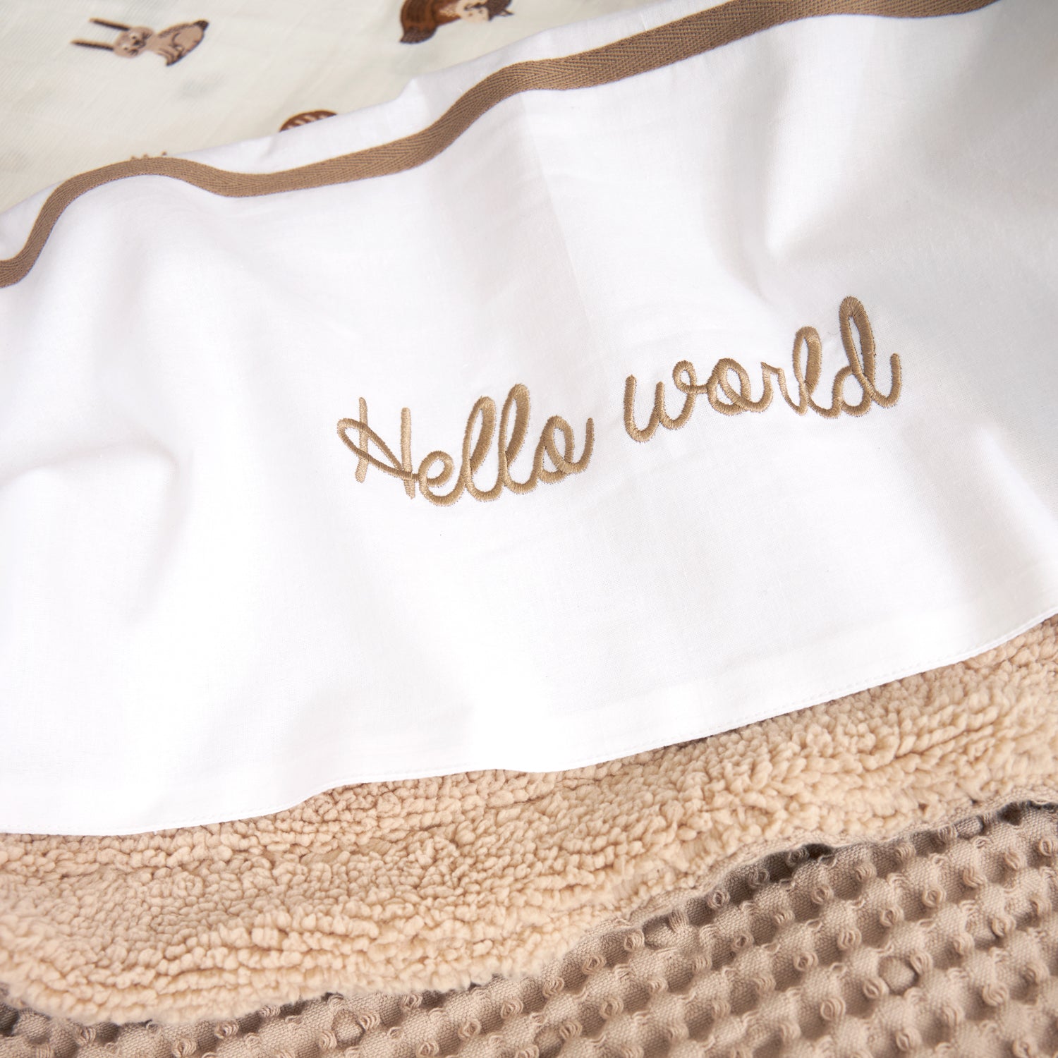 Baby bed crib sheet (100x150 cm) - Love you to the Moon & Back