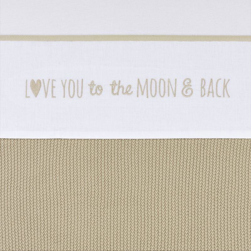 Ledikantlaken babybed (100x150 cm) - Love you to the Moon & Back
