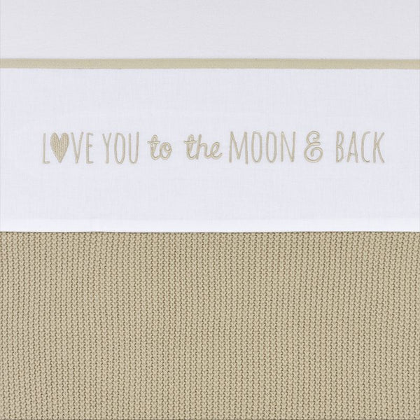 Ledikantlaken babybed (100x150 cm) - Love you to the Moon & Back