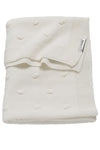 Ledikant deken Knots (100x150cm) - Offwhite