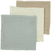 Hydrofiele monddoekjes 3-pack (effen kleuren)