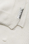 Ledikant deken Knots (100x150cm) - Offwhite
