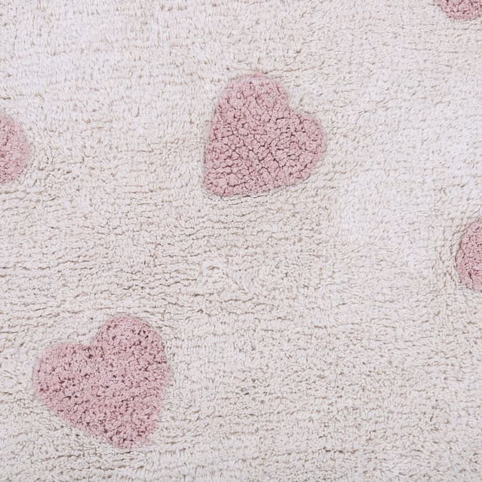 Rosy Hearts rug (⌀ 140)