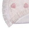 Rosy Hearts rug (⌀ 140)