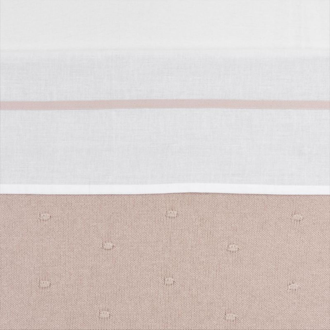 Ledikantlaken Bies babybed (100x150 cm) - Soft Pink