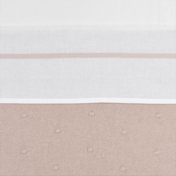 Ledikantlaken Bies babybed (100x150 cm) - Soft Pink