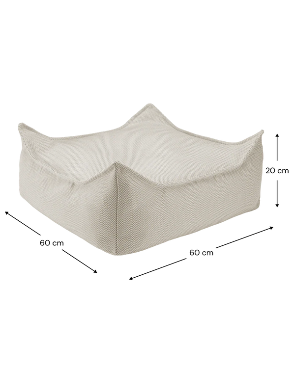 Outdoor Square Ottoman - Terra