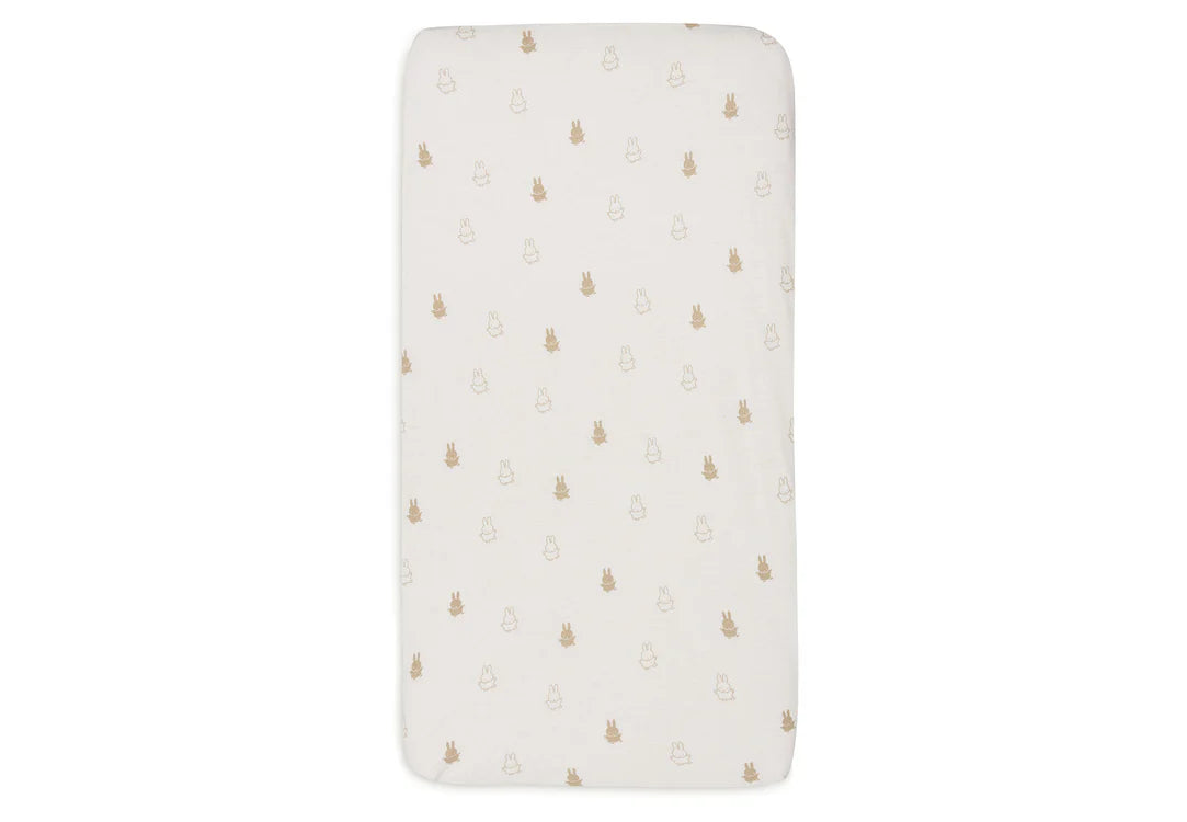 Hoeslaken ledikant (60x120 cm) - Miffy Nougat