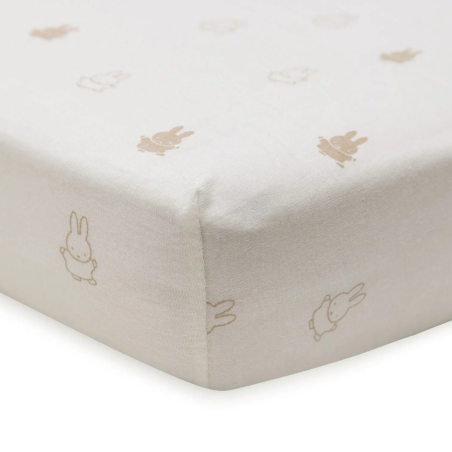 Hoeslaken ledikant (60x120 cm) - Miffy Nougat