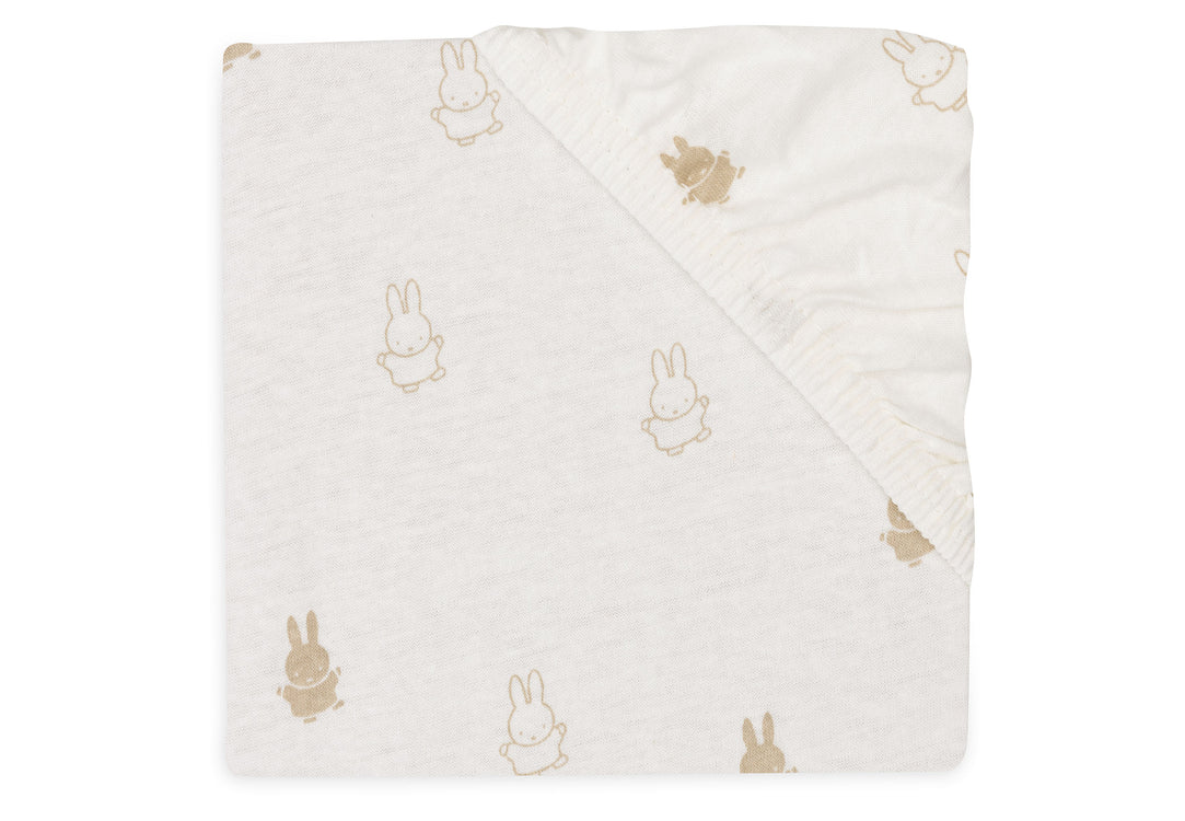 Hoeslaken ledikant (60x120 cm) - Miffy Nougat
