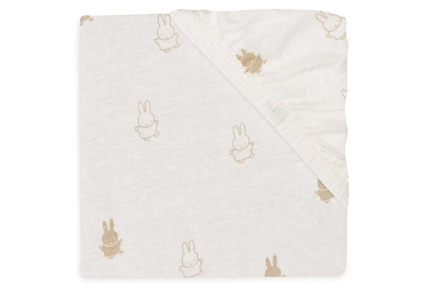 Hoeslaken ledikant (60x120 cm) - Miffy Nougat