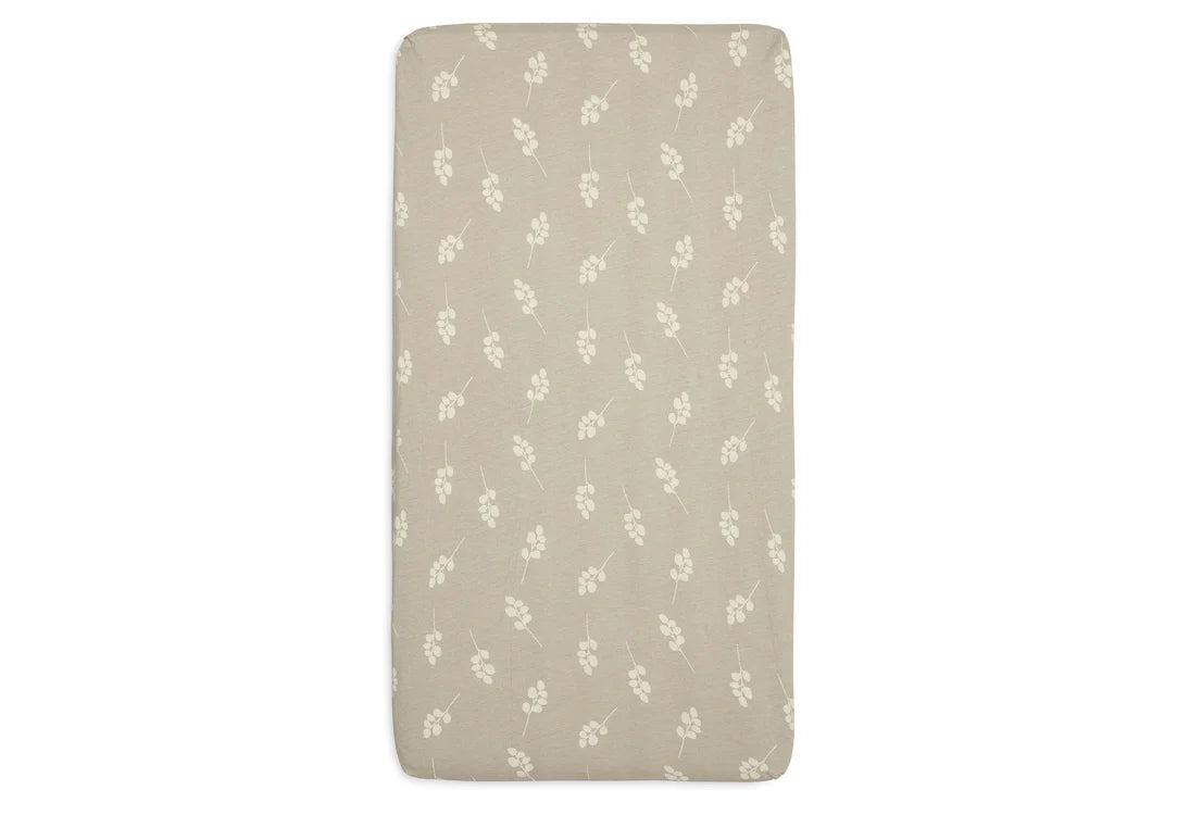 Fitted sheet crib/co-sleeper (40/50 x 80/90 cm) - Twig Olive Green