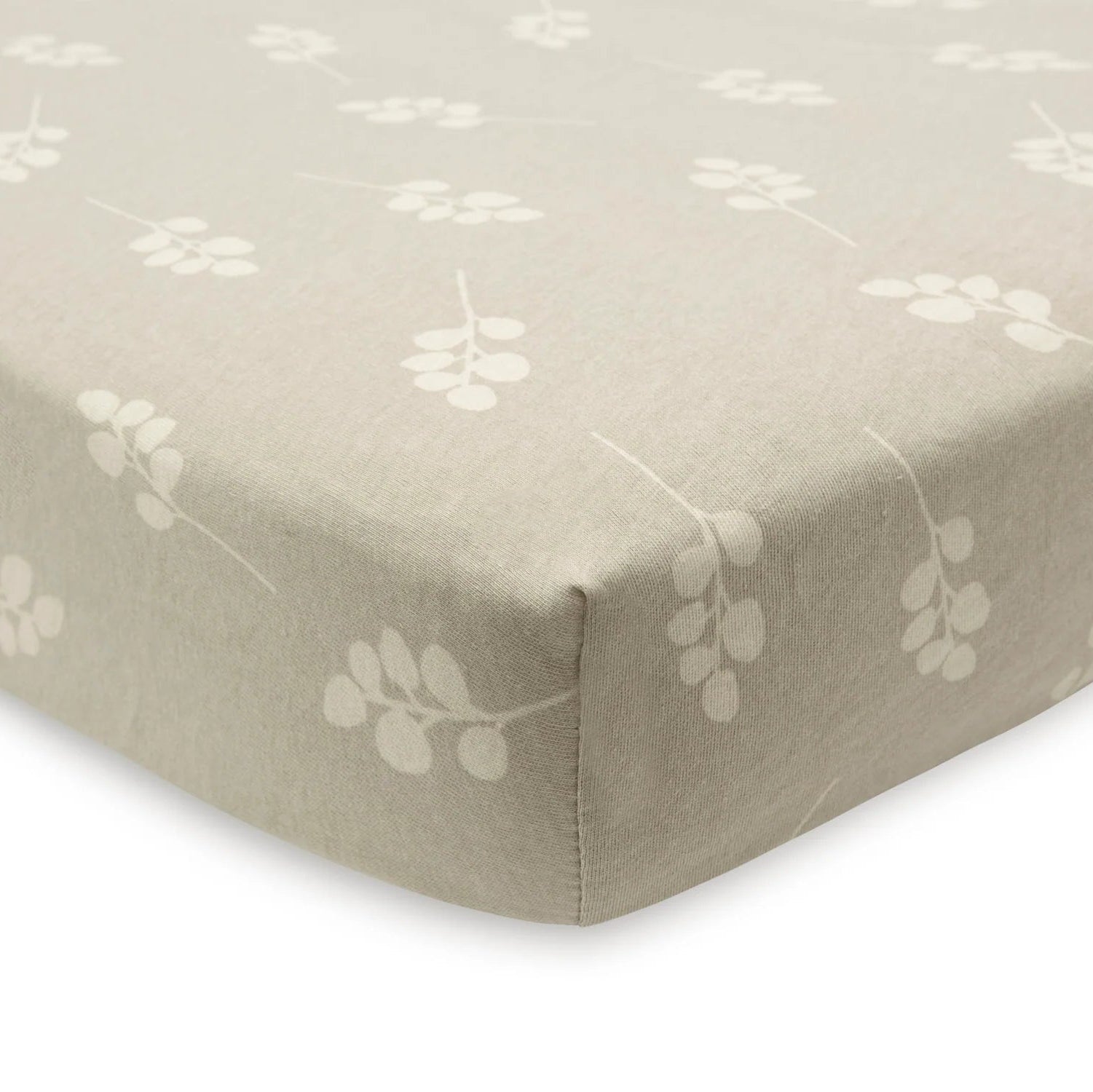 Fitted sheet crib/co-sleeper (40/50 x 80/90 cm) - Twig Olive Green