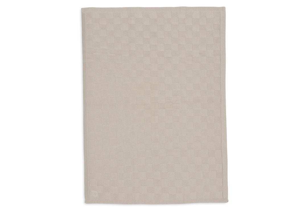 Ledikantdeken 100x150 cm - Box Knit Warm Sand