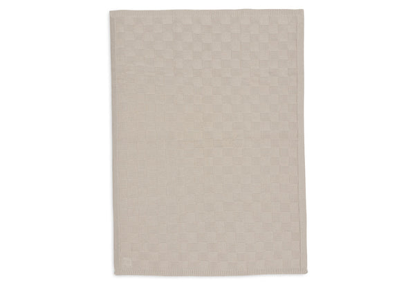 Ledikantdeken 100x150 cm - Box Knit Warm Sand
