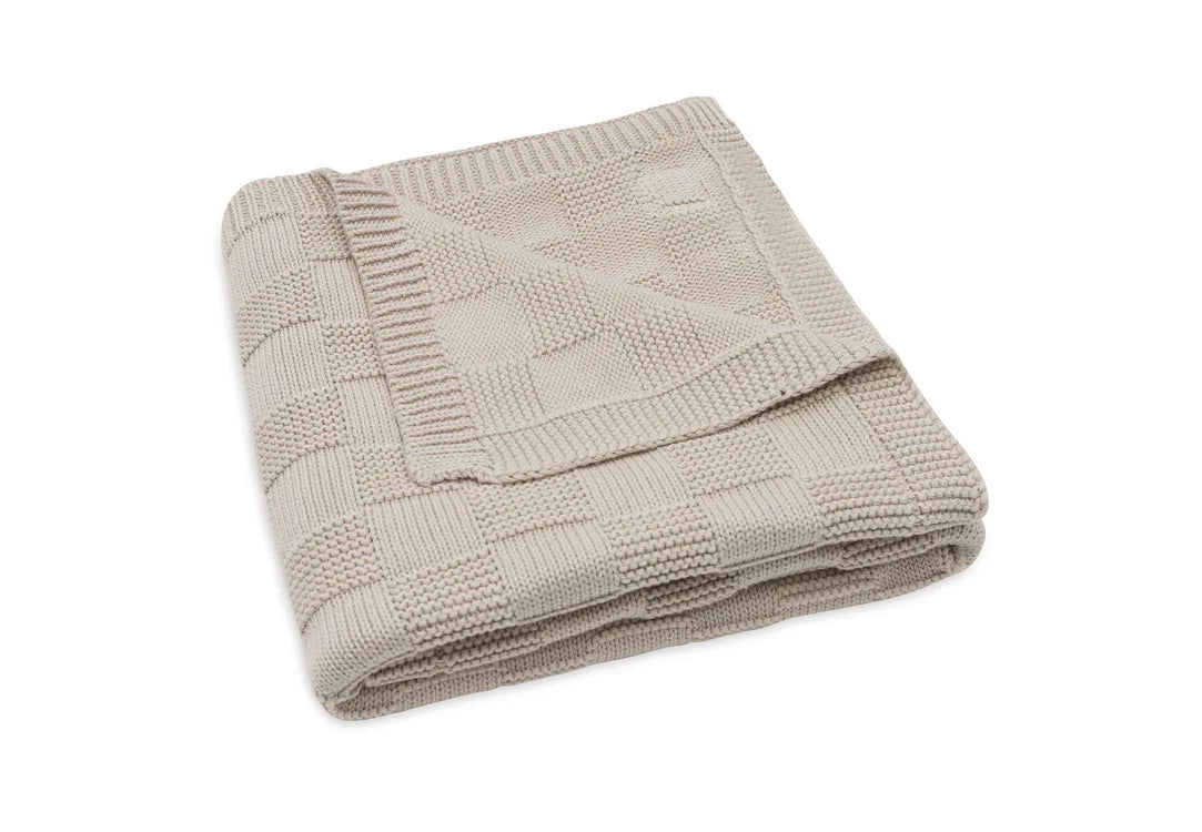 Ledikantdeken 100x150 cm - Box Knit Warm Sand