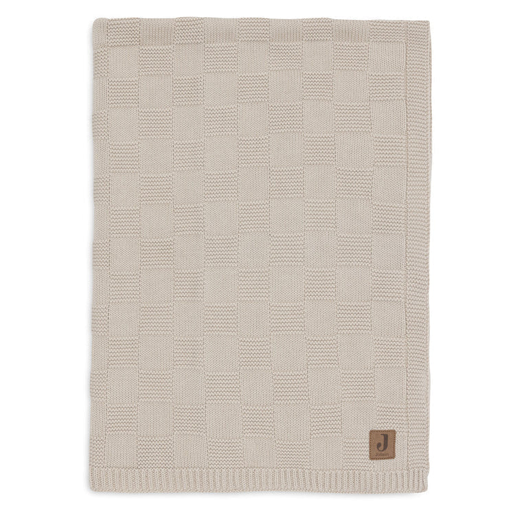 Ledikantdeken 100x150 cm - Box Knit Warm Sand