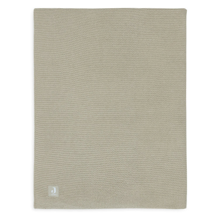 Ledikantdeken Basic Knit (100x150 cm) - Olive Green