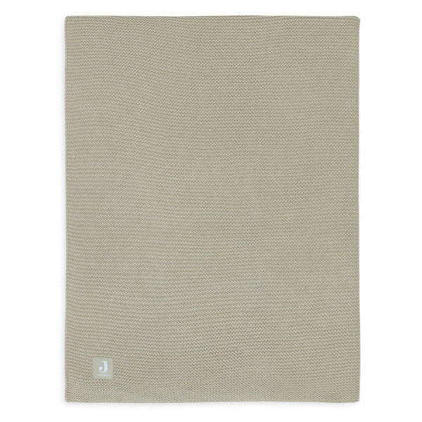 Ledikantdeken Basic Knit (100x150 cm) - Olive Green