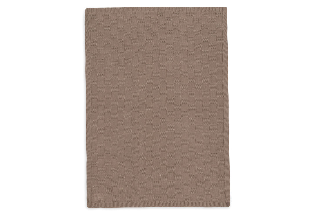 Ledikantdeken 100x150 cm - Box Knit Milky Coffee