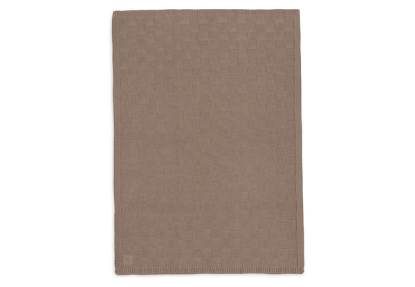 Ledikantdeken 100x150 cm - Box Knit Milky Coffee