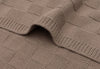 Ledikantdeken 100x150 cm - Box Knit Milky Coffee