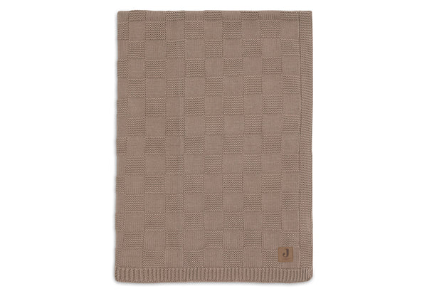 Ledikantdeken 100x150 cm - Box Knit Milky Coffee