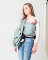 Ringsling Minty Grey - 100% organic hydrofiel katoen