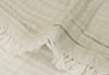 Wiegdeken Fringe (75x100 cm) - Olive Green/Ivory