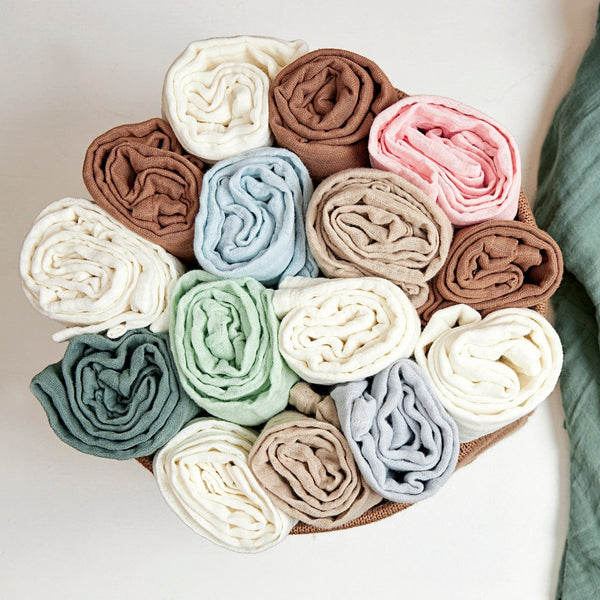 Pre-washed hydrofiele 3-pack luiers (div kleuren)