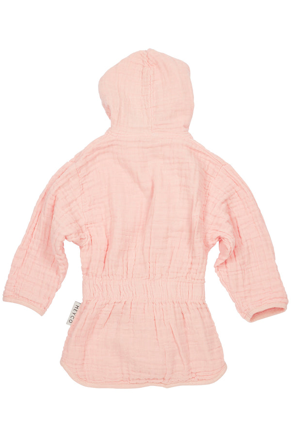 Badjas hydrofiel - Soft Pink (maat 86/92)