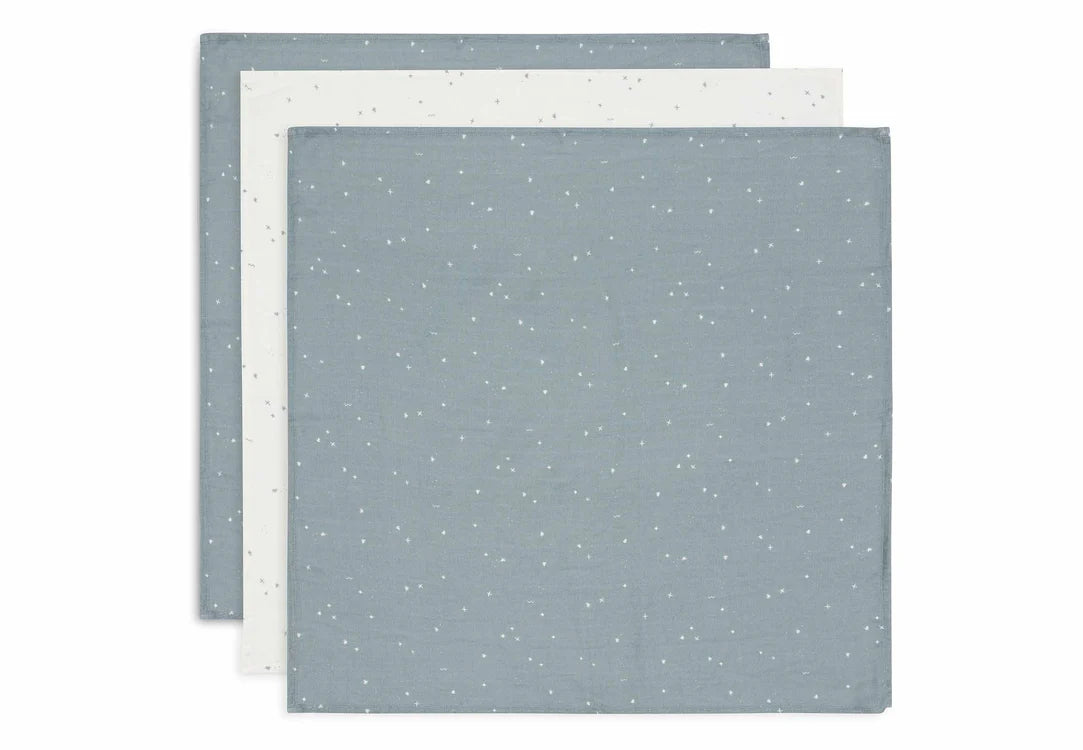 Jollein hydrofiele doeken 3-pack - 70x70 cm (diverse designs)