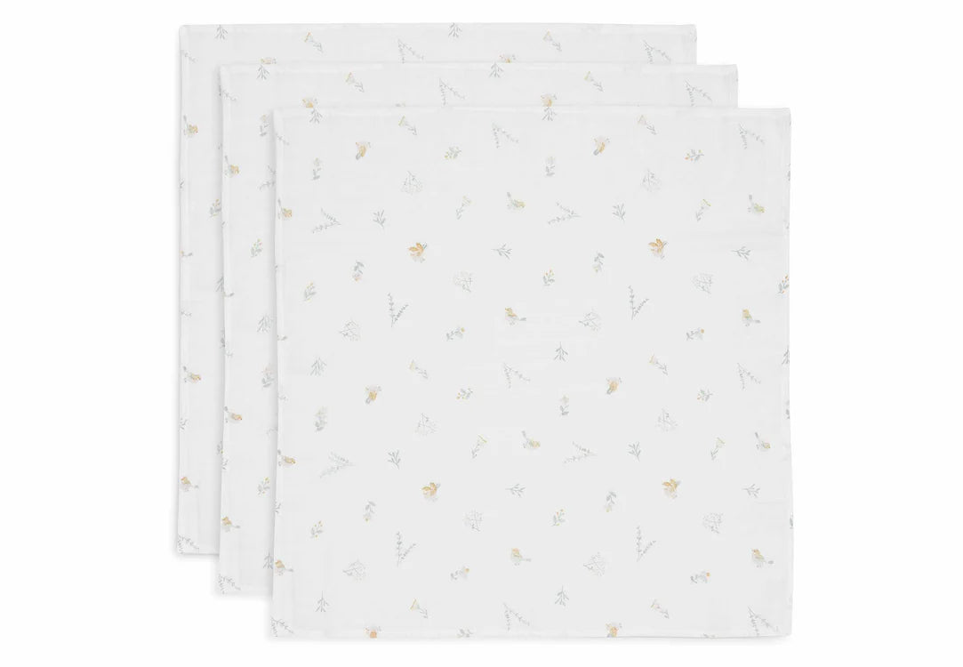 Jollein hydrofiele doeken 3-pack - 70x70 cm (diverse designs)