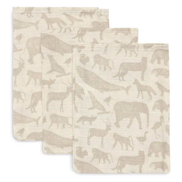 Hydrofiele washandjes 3-pack - div kleuren