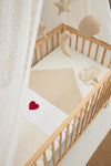 Ledikantlaken Sweet Heart (100x150 cm) - Rood