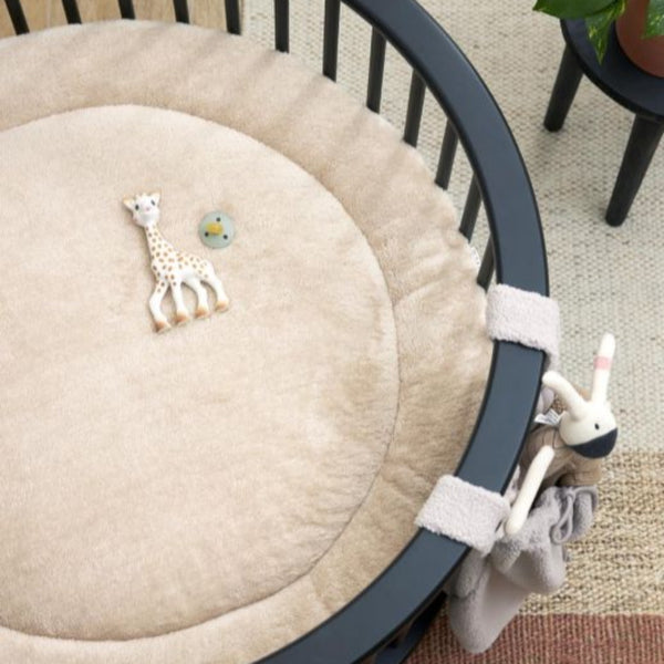 Playpen mat Sand Melange/Teddy Round